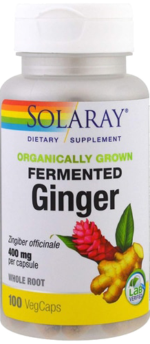 Solaray Organically Grown Fermented Ginger -- 400 mg